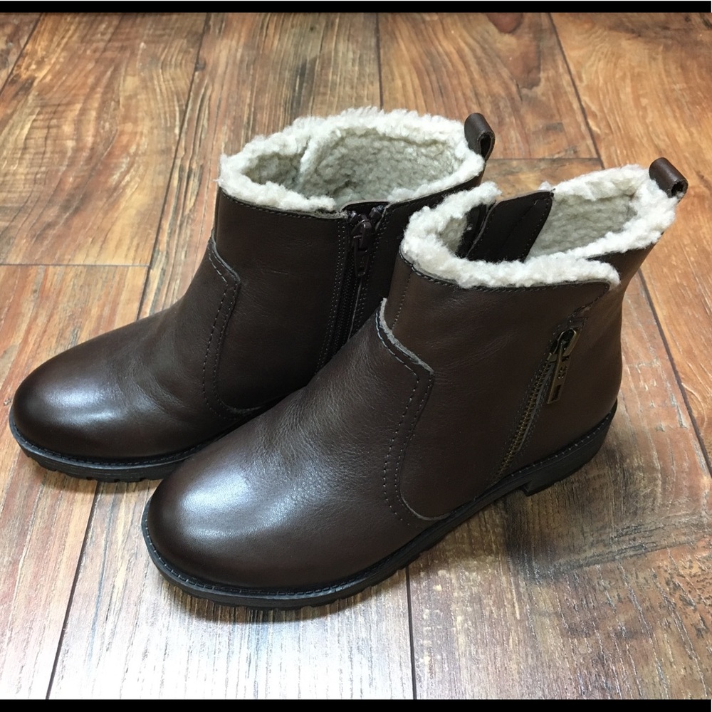 Naturalizer Tamsie Brown Leather Ankle Boot - 5.5M